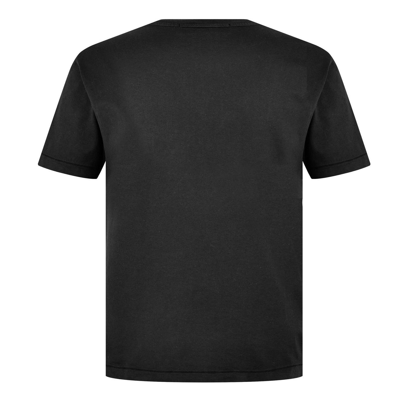 Stone Island Cotton Compass Logo Patch T-Shirt Black - detail 1