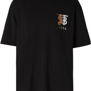 BURBERRY 1856 LOGO BLACK T SHIRT