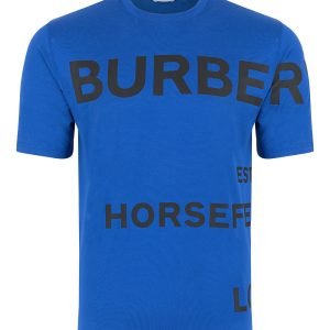 Burberry Horseferry Cotton T-Shirt Blue