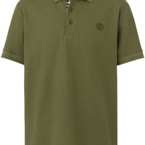 Burberry Monogram Polo Shirt Olive Green