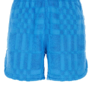 Burberry Towelling Check Shorts Blue