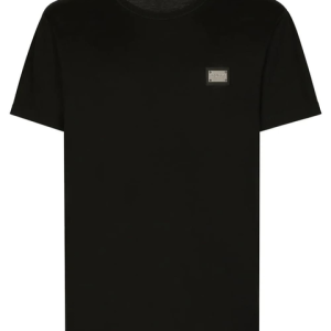 Dolce & Gabbana Metal Plaque T Shirt Black