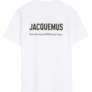 Jacquemus Saint Tropez Place des Lices Address T Shirt White