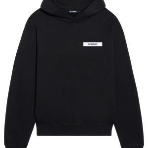 Jacquemus The Gros Grain Logo Hoodie Black