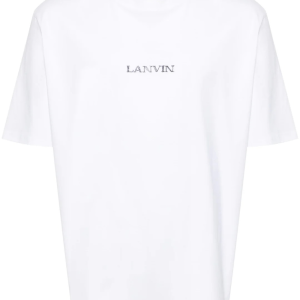 Lanvin Embroidered Small Logo T-Shirt White