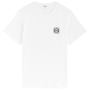Loewe Anagram Embroidered Logo T-Shirt White