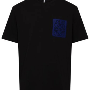 Loewe Blue Anagram Fake Pocket T-Shirt Black/Blue