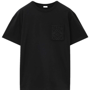 Loewe Relaxed Fit Tonal Pocket Logo T Shirt Black